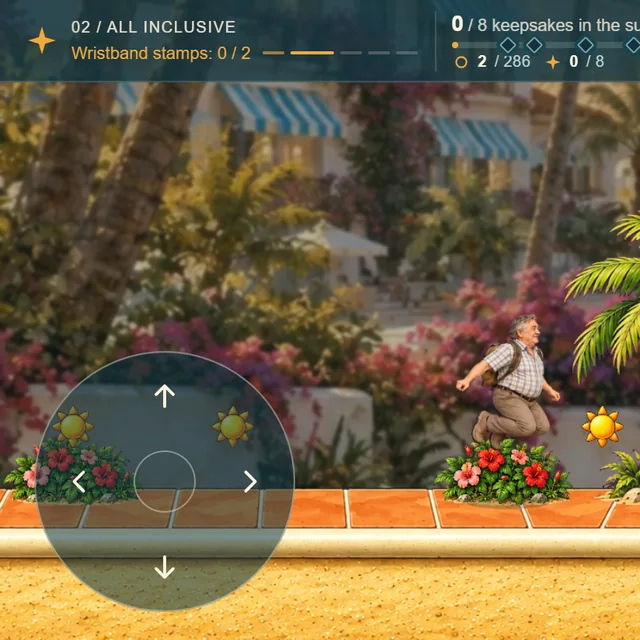The adventure on a phone, with touch controls.